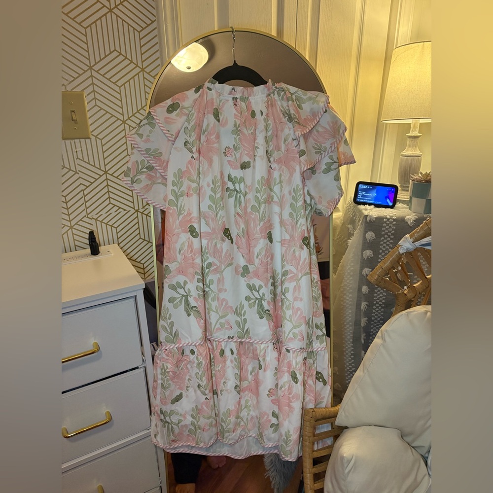 Floral layered short sleeve dress - Picture 11 of 12
